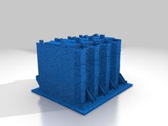 Boston Row House – Block Of 4 3D Printer Model