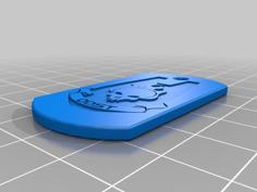 Halo ODST Dog Tag 3D Printer Model