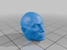 Dummy 13 Dwane The Rock Johnson Head 3D Printer Model