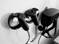 Oculus Touch Wallmount 3D Printer Model