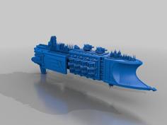 Imperial Light Cruiser – Bfg – Exploded Parts 3D Printer Model