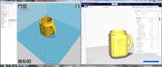 Mason Jar Style Mug 3D Printer Model