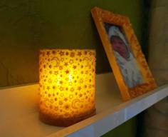 Small Lampshade For LED Or Tea Light Holder With Star Pattern 3D Printer Model