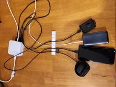 USB Charging Cable Organizer (anti-tangle) 3D Printer Model