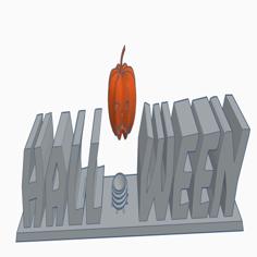 Halloween Sign Light 3D Printer Model