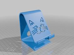 Cat Phone Stand 3D Printer Model