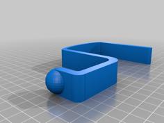 Cubicle Coat Hook With Ball And Arch 3D Printer Model