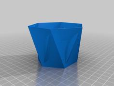 Hexagonal Vase And Saucer 3D Printer Model