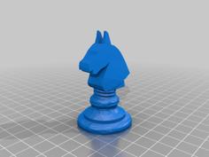 Chess Game Pieces 3D Printer Model