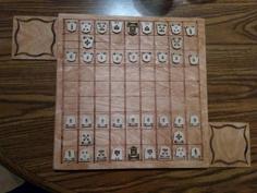 Internationalized Shogi Laser Cut Pattern