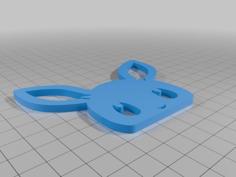 Eevee Peeking, Pokémon , Eevee Charm, Pokémon Charm 3D Printer Model