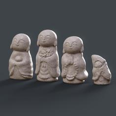 お地蔵さん(Ojizo-Sama), Ksitigarbha, 地藏 Statue 3D Printer Model