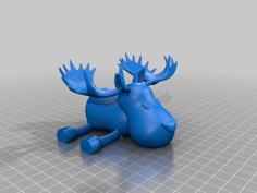 Articulated Moose 3D Printer Model