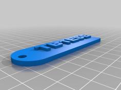 Ham Radio Key Chain 3D Printer Model