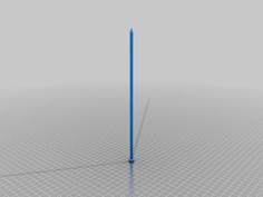 5mm Wool Knitting Needles 3D Printer Model