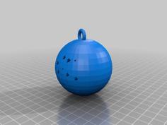 Snow Flake Ornament Globe 3D Printer Model