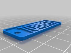 Llavero Con Nombre 3D Printer Model