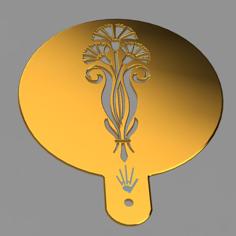 Bread / Cake Stencil – Art Nouveau 1 Design 3D Printer Model