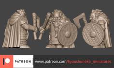 KM DWARF AXE AND SHIELD Unit 3D Printer Model