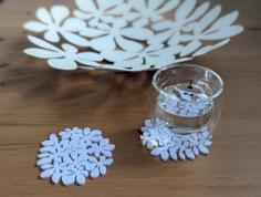 Flower Coaster 3D Printer Model