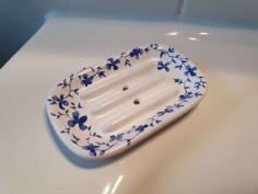 Soap Dish Porcelain Style 3D Printer Model