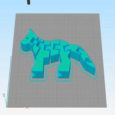 Flexi Dog – Fixed – For S3D 3D Printer Model