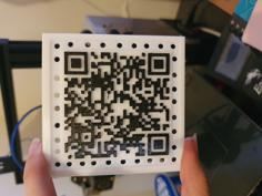 Rick Roll QR Code Patch 3D Printer Model