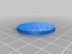 40mm Round Base With Rough Surface 3D Printer Model