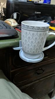 Table Mounted Cup Holder (Retractable Prach) 3D Printer Model