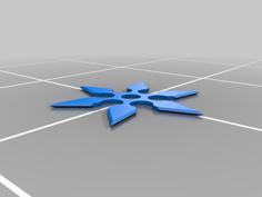 6 Point Ninja Star 3D Printer Model