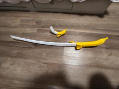 Banana Katana Big Sword Knife 3D Printer Model