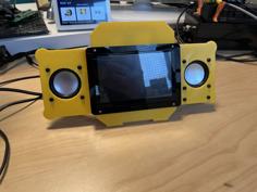 7″ HDMI Bench Screen With Speakers 3D Printer Model