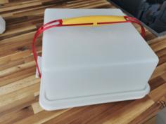 Cake Transport Box Replacement Handle (Tupperware Compatible) 3D Printer Model