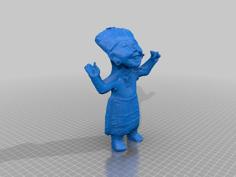 Standing Man Smiling 3D Printer Model