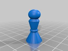 Test Pawn 3D Printer Model