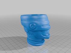 Pen Holder Robocop Head 3D Printer Model