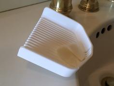 Draining Soap Dish 3D Printer Model