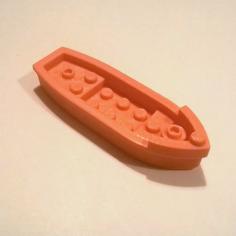 Small Boat For Minifig 3D Printer Model