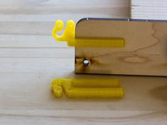 Wood Bracket With Wire Clip 3D Printer Model