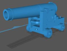 8 Inch Shell Gun 3D Printer Model