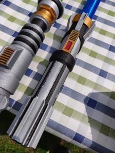 Collapsing Lightsaber (Print In Place) Remix 3D Printer Model