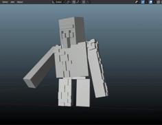 Minecraft Iron Golem 3D Printer Model