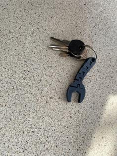 Flexi Wrench Keychain 3D Printer Model