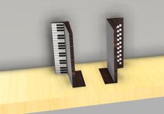 Accordeon Book Holder 3D Printer Model