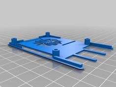 Raspberry Pi Case (model B+) W/ Chatt Library Logo 3D Printer Model