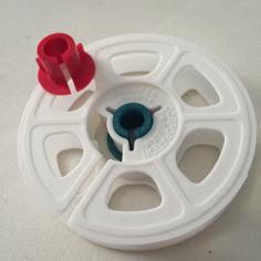 Super 8 To Regular 8 Reel Adapter 3D Printer Model