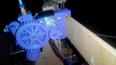 Kuro’s Geared Bowden Extruder (mk7/mk8, 1.75/3mm, Instant Locker, Gear Cleaning Brush) 3D Printer Model