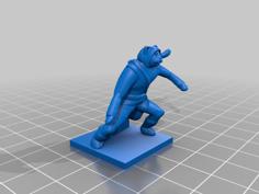 Catfolk Ranger 3D Printer Model