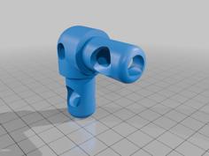 1/2” 90º Flush Elbow W Shouldered Pixel 3D Printer Model