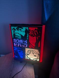 Cowboy Bebop Lithograph Lamp 3D Printer Model